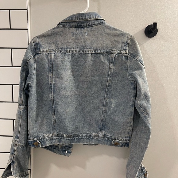 Caution To The Wind Light Blue Jean Jacket - Picture 2 of 3